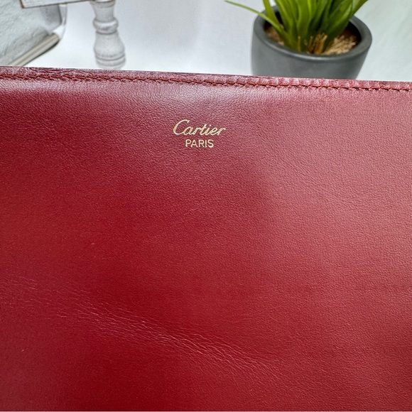 Cartier Must de Cartier Bordeaux Vintage Leather Clutch Wallet - Picture 9 of 9